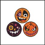 (image for) Halloween Round Faces Trio